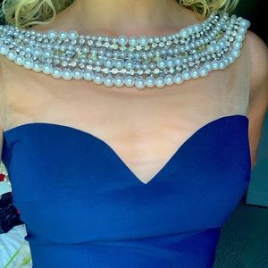 Blue prom dress